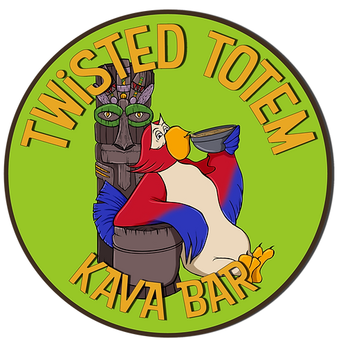 The logo for twisted totem kava bar located in Phoenix Arizona displayed. 