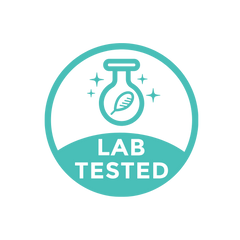 Seal of assurance showcasing 'LAB TESTED' with an icon of a test tube, ensuring the quality and safety of Chill Elixir by Relaxedfx.