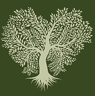 Logo for Wana Navu Kava Bar, featuring a detailed white tree with expansive roots on a dark green background, symbolizing natural growth and connection, reflecting the bar's commitment to natural, non-alcoholic beverages in Sanford and Fayetteville, NC.